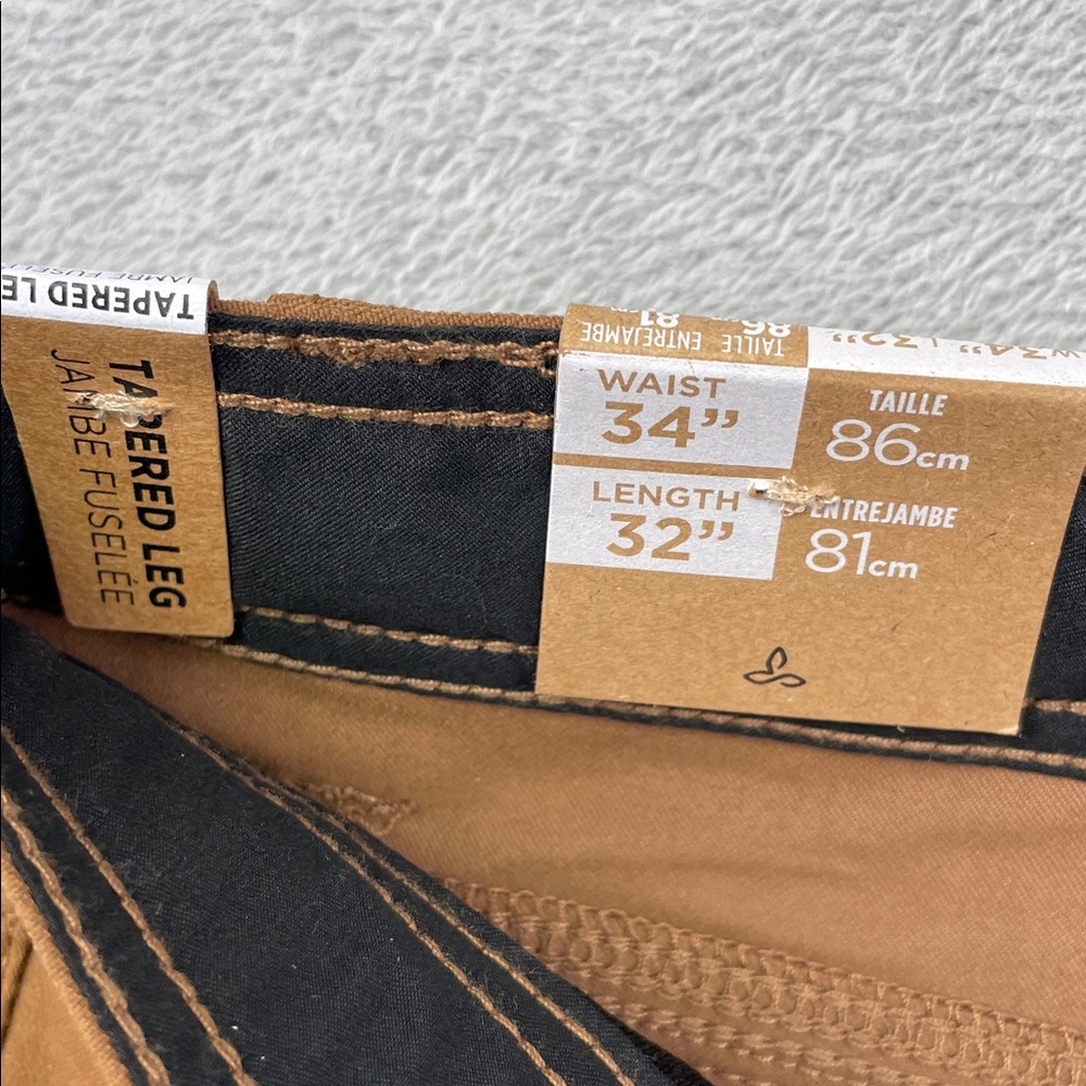 NEW‎ Prana 34/32 Stretch Zion Slim Pant II Men's Sepia Brown Hiking Outdoors - Picture 11 of 16